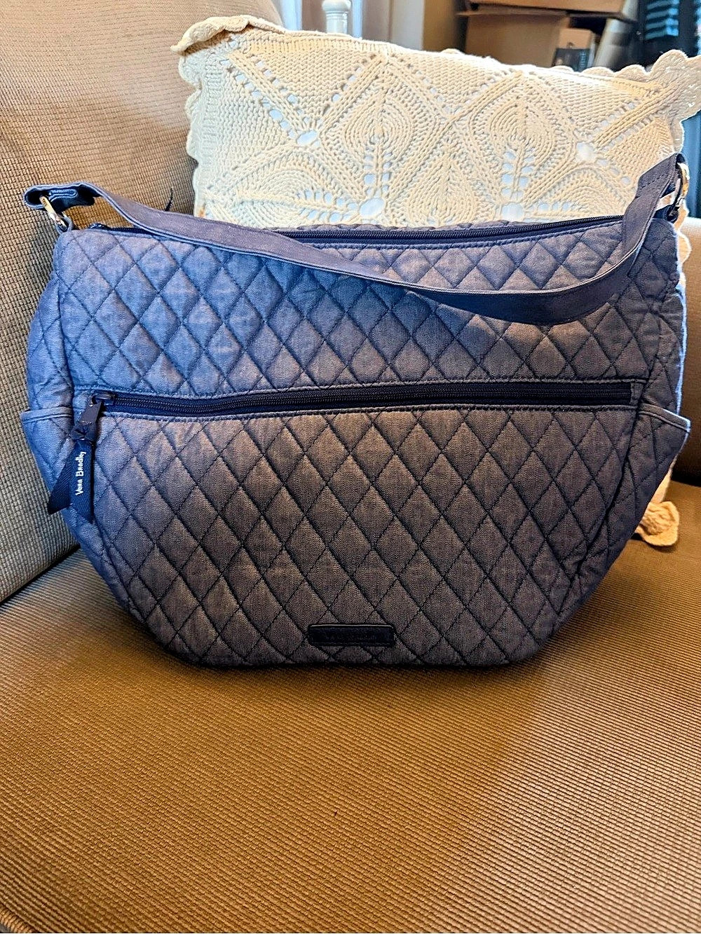 Vera Bradley Quilted Crossbody Bag in Blue